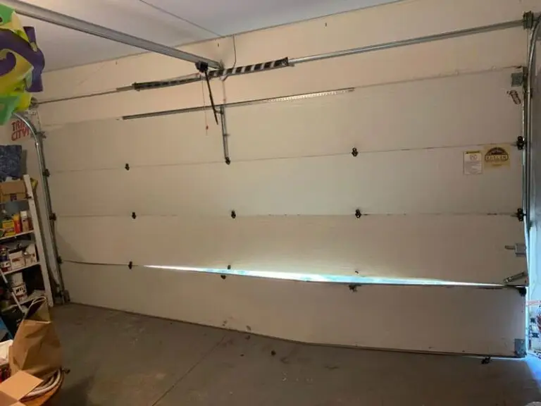Damaged garage door repair