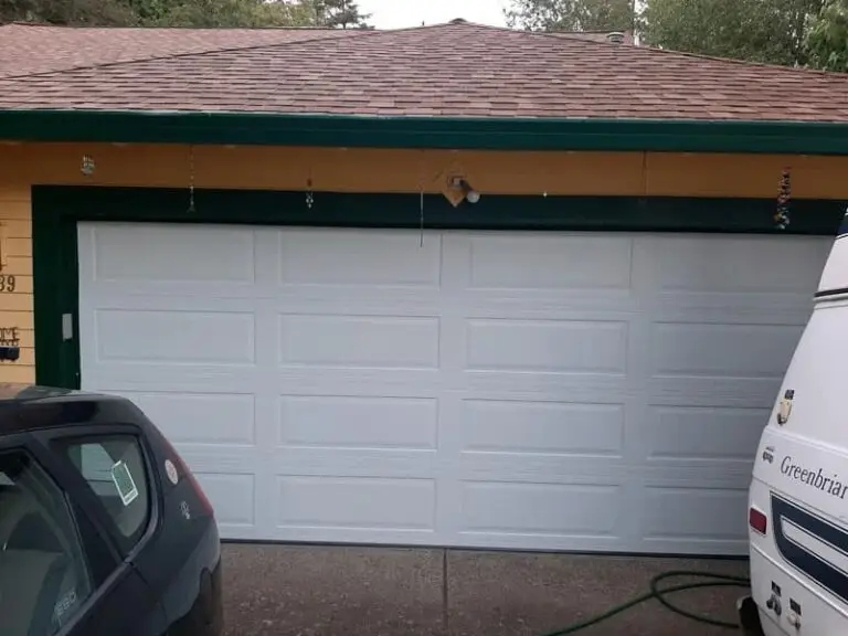 New garage door installation