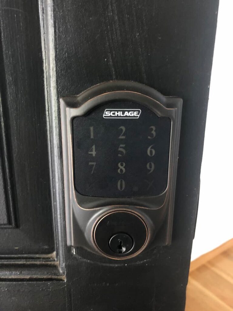 Residential keyless entry lock install